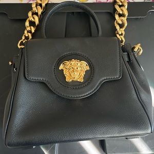 Brand new Versace medusa handbag black
